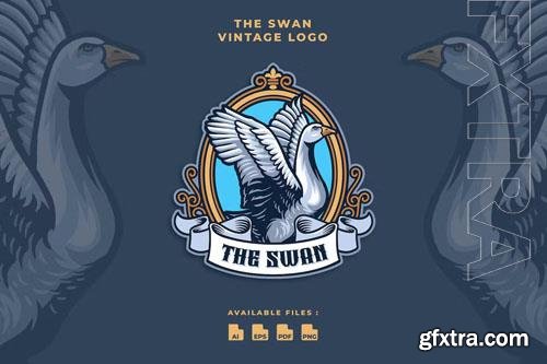 The Swan Animal Vintage logo