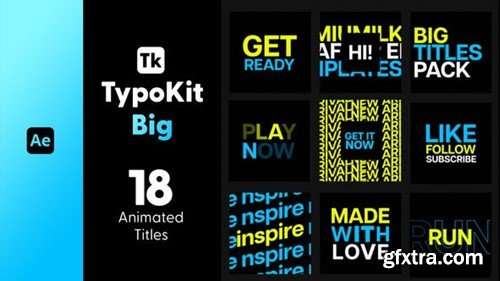 Videohive Typo Kit Big Titles for After Effects 44564946