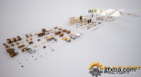 Unreal Engine Marketplace - Medieval Props Pack (4.8 - 4.27, 5.0 - 5.1)