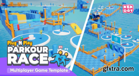 Unreal Engine Marketplace - Parkour Race - Multiplayer Blueprint Game Template - Platformer - By Kekdot (5.1)