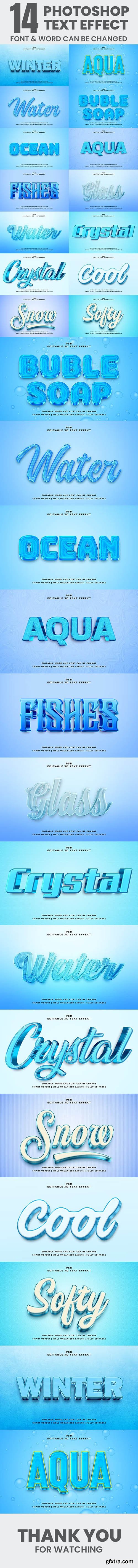 GraphicRiver - 14 3D Editable Text Effect Style for Photoshop Pack 44397104