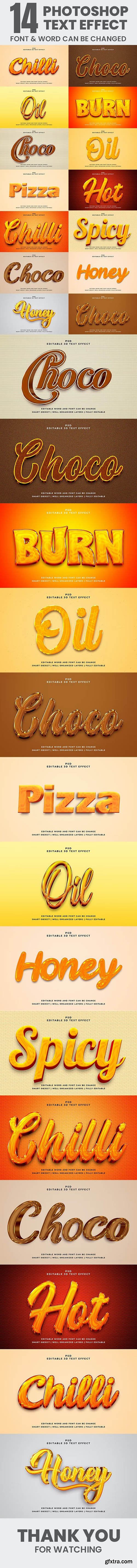 GraphicRiver - 14 3D Editable Text Effect Style for Photoshop Pack 44397155