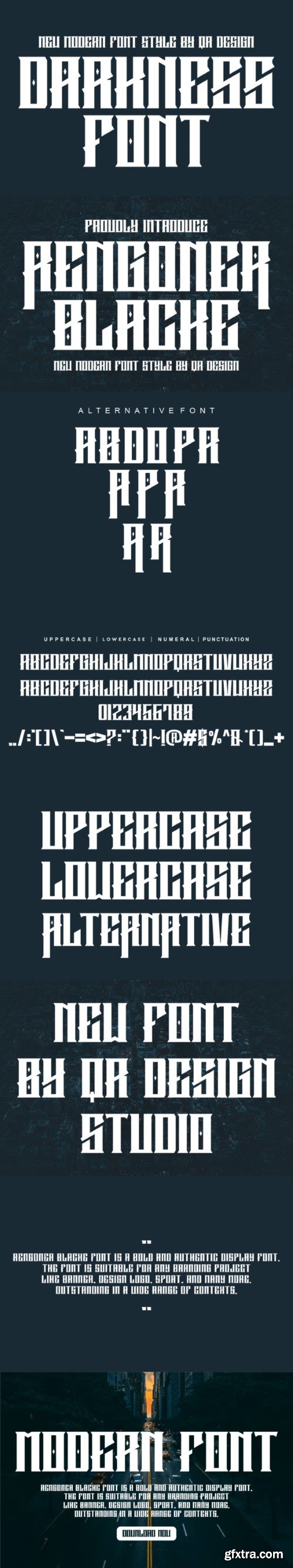 Rengoner Blacke Font