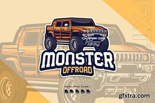 Monster Offroad Car Automotive Transportation Logo