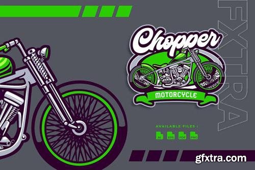 Chopper Motorcycle Automotive logo