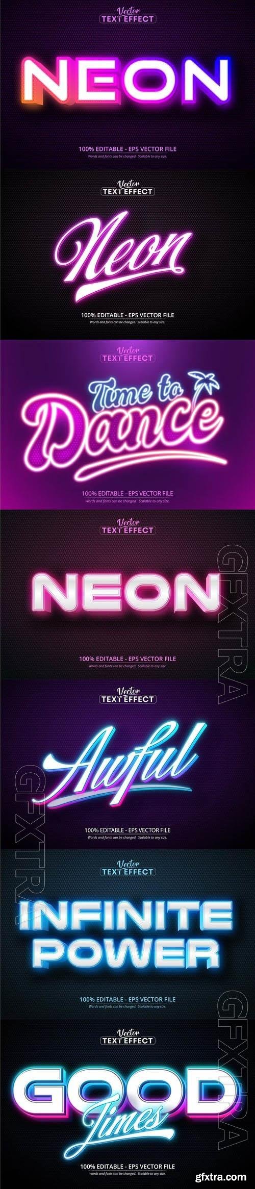 Vector 3d text editable, text effect font vol 125