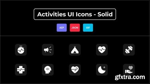 Videohive Activities UI Icons - Solid 44577101