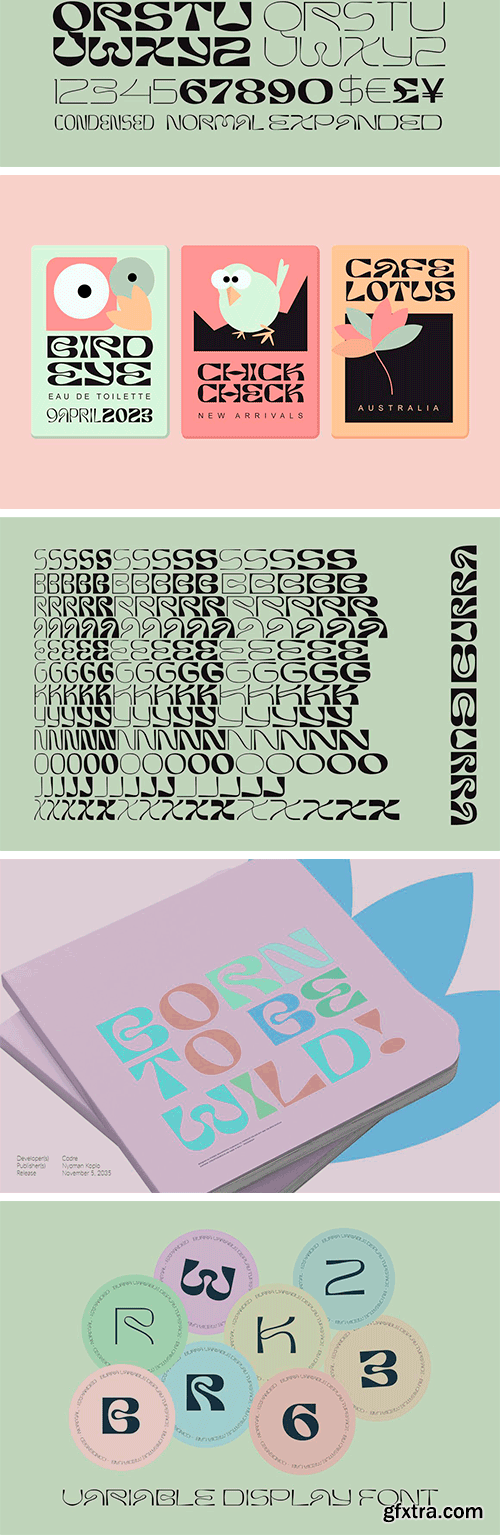 Burra - Psychedelic font