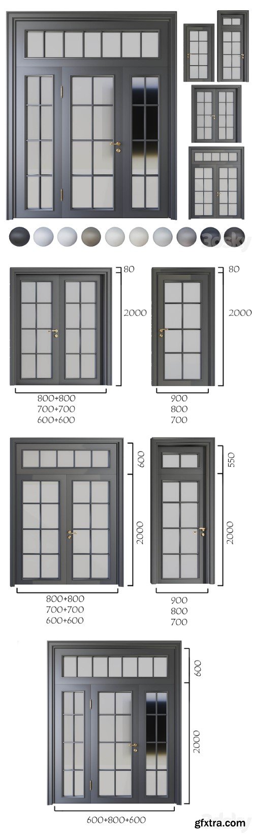 Pro 3DSky - Volhovec_Doors_collection_Paris_set 4