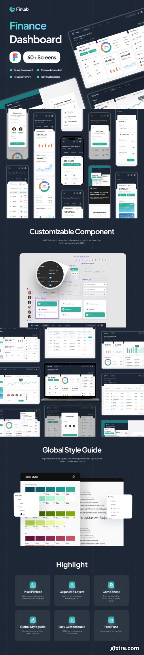 Finlab - Finance Dashboard UI Kit