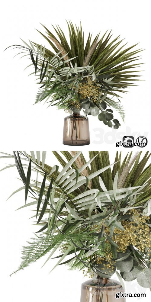 Pro 3DSky -  Green-Bouquet-with-Palms