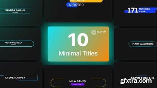 Videohive Minimal Titles Vol. 01 44614638