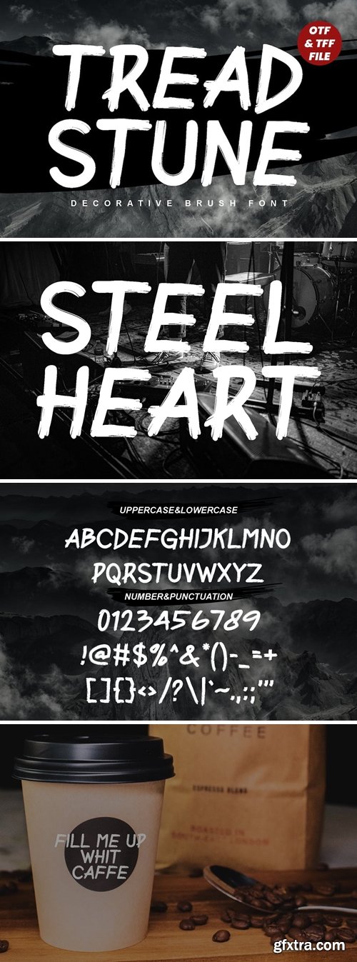 Treadstune - Decorative Font