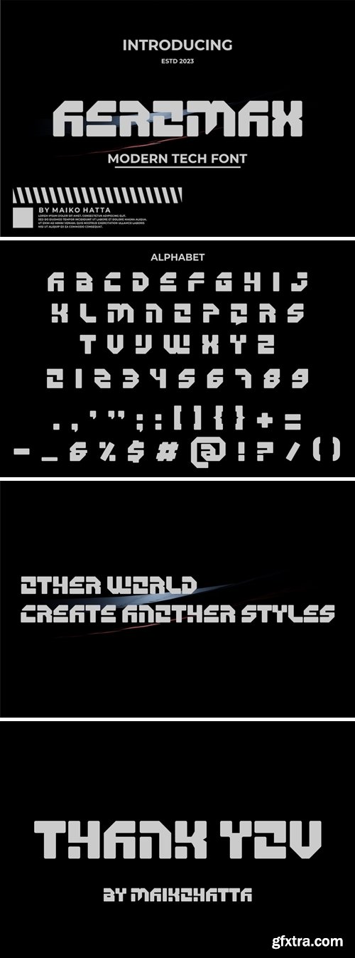 AEROMAX FONT