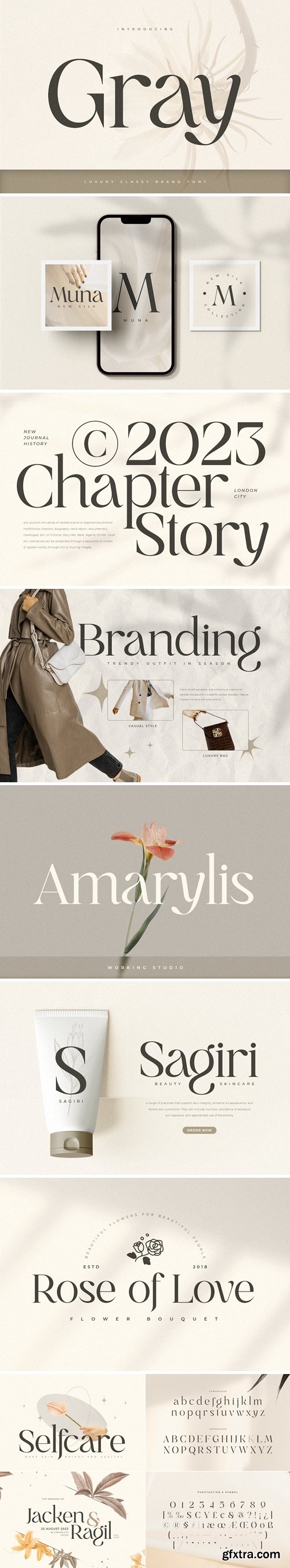 Gray - Luxury Classy Brand Font