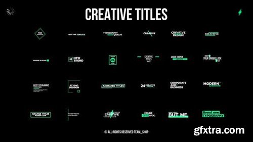 Videohive Creative Titles for After Effects 44614857