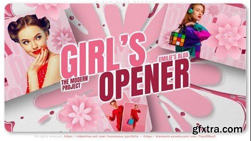 Videohive Girls Blog Opener 44570606