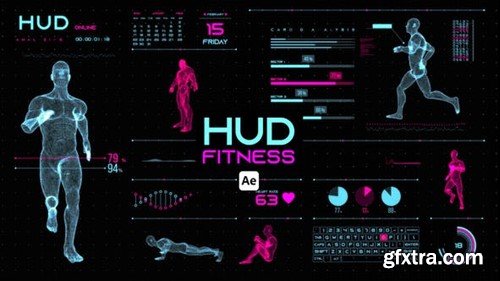 Videohive HUD Fitness for After Effects 44657728