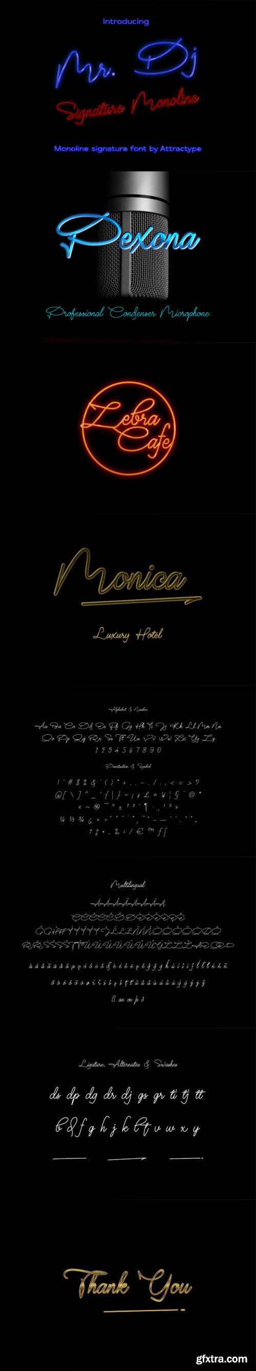 Mr Dj Monoline Font