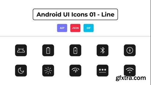 Videohive Android UI Icons 01 - Line 44608341