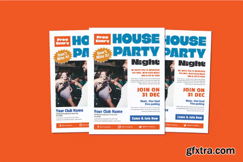 House Party Night Flyers