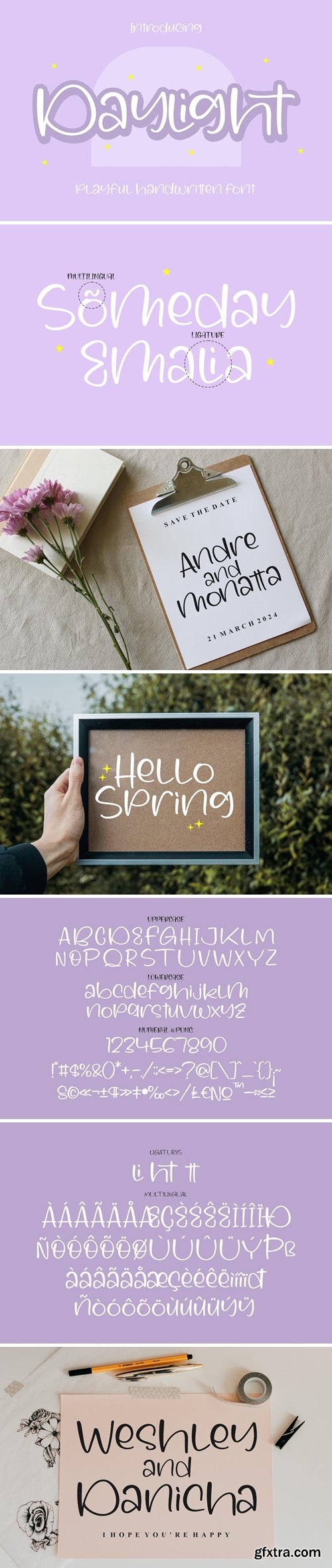 Daylight Playful Handwritten Font