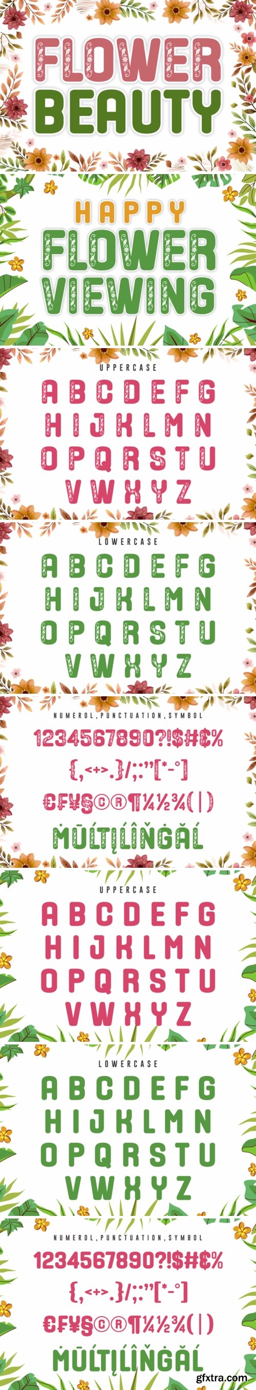 Flower Beauty Font