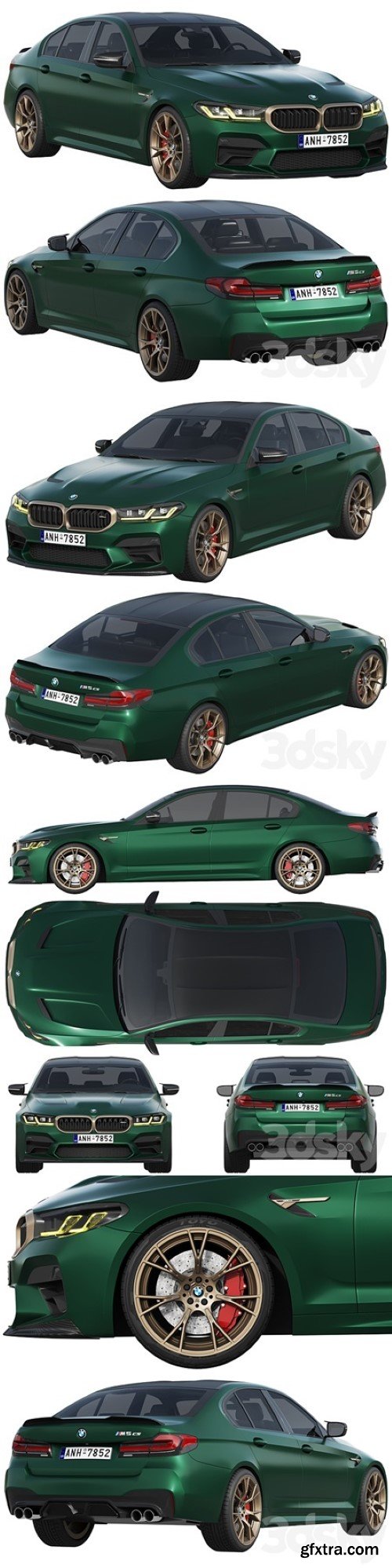 BMW M5 CS 2022 3d model