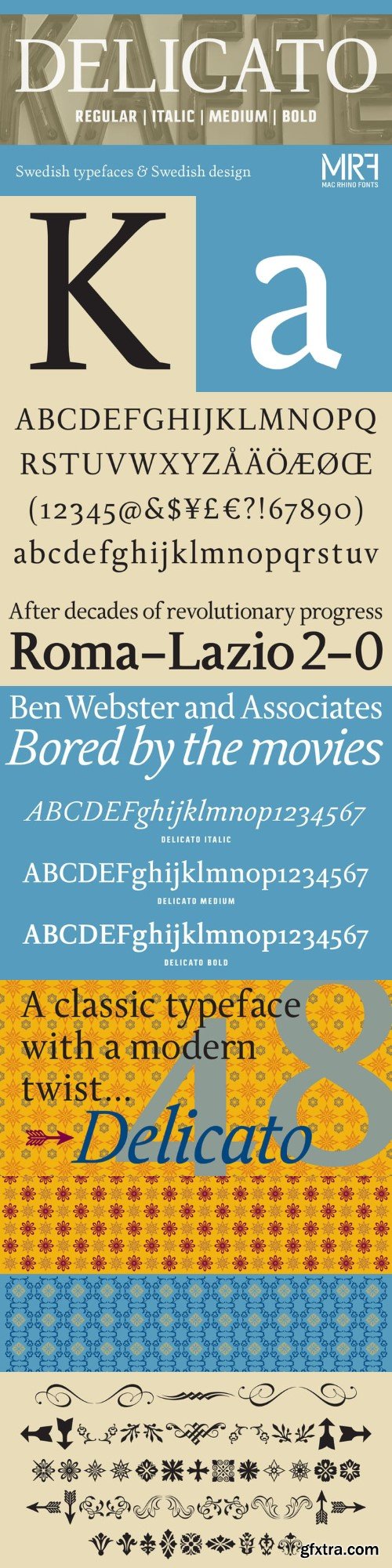 Delicato Pro Font Family