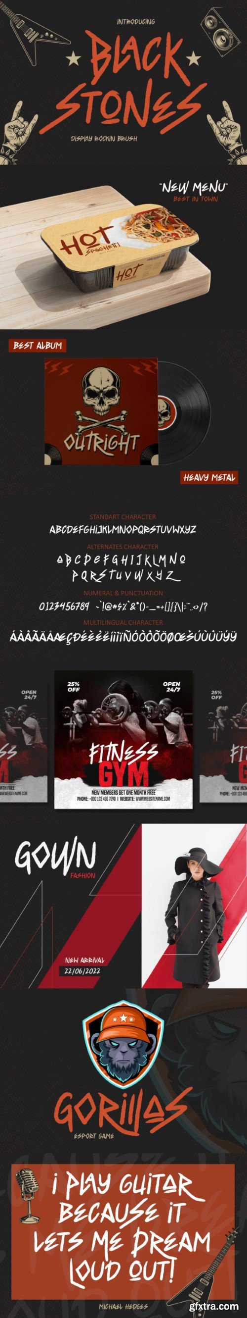 Black Stones Font