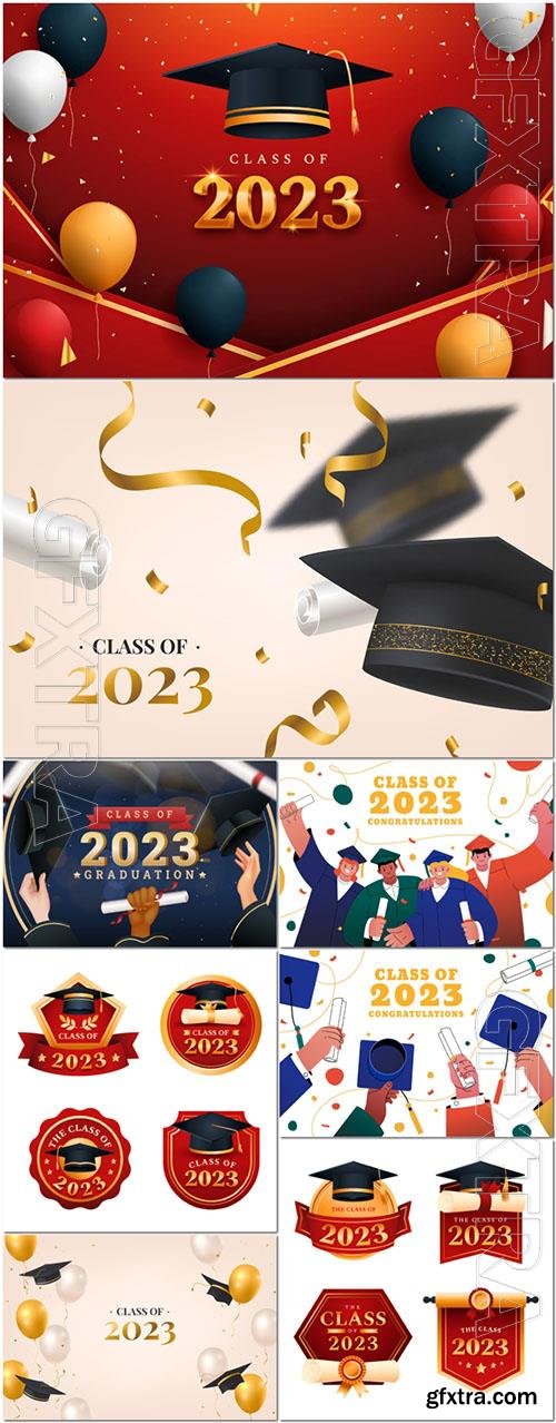 Vector gradient class of 2023 background