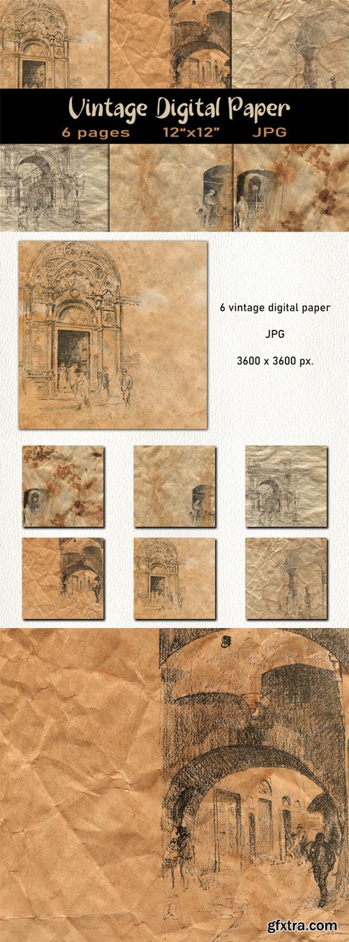 Vintage Sketches Textures Pack