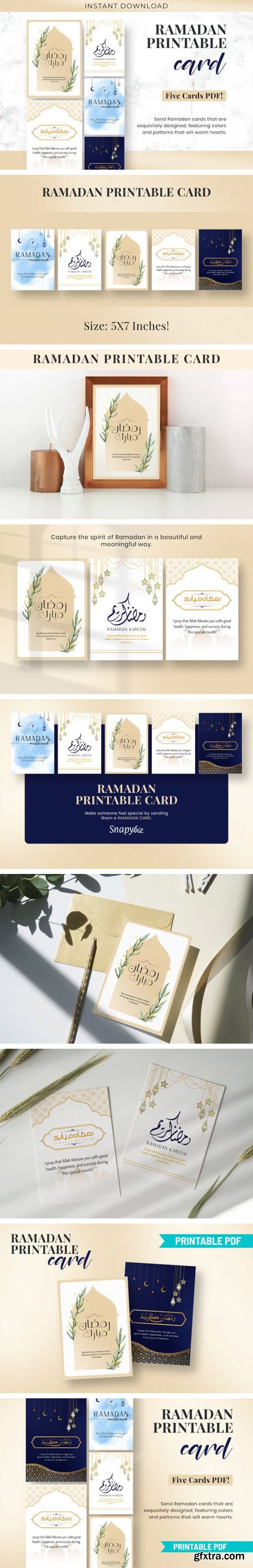 Printable Ramadan Cards Templates