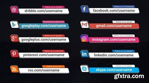 Videohive Social Media Lower Thirds 44659126