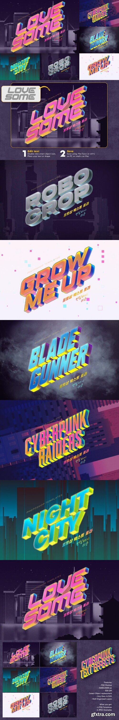 Creativemarket - Retro Cyberpunk Text Effects 13485484