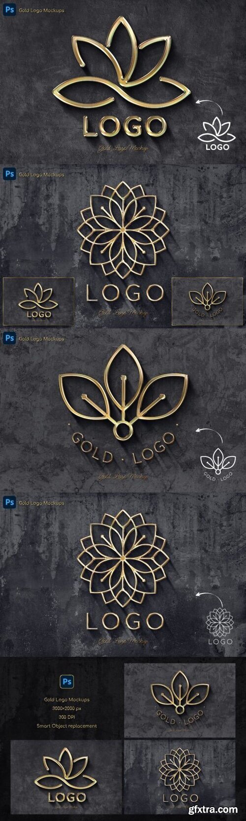 Gold Logo Text and Logo Effects