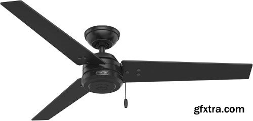 Ceiling Fan Hanter Cassius black