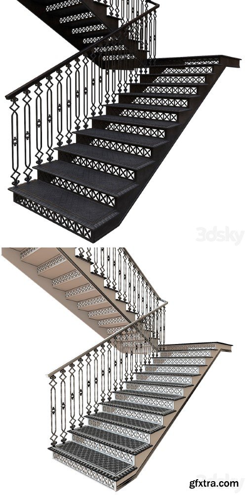 Cast-iron staircase