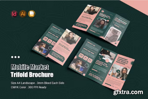 Greeny Mobile Market Trifold Brochure