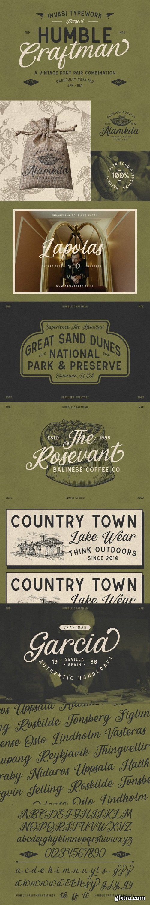 Humble Craftman Font Family