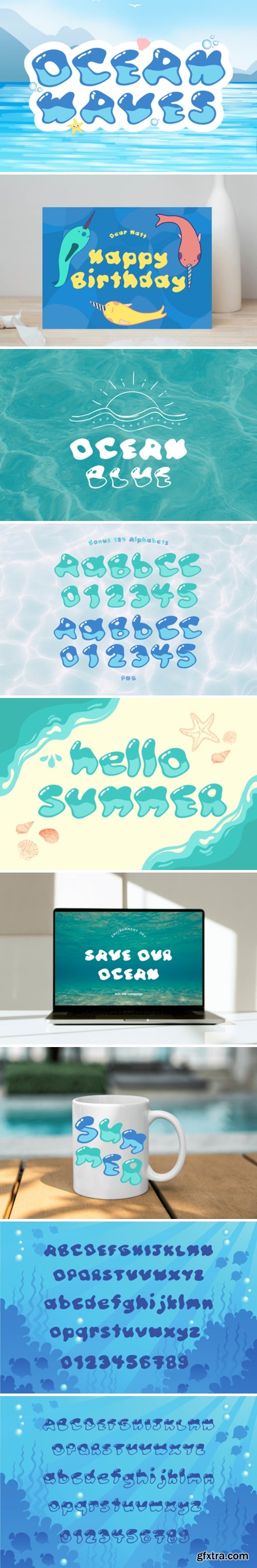 Ocean Waves Font