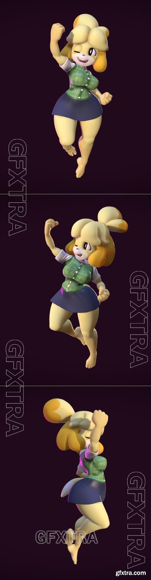 Isabelle From Animal Crossing &ndash; 3D Print Model