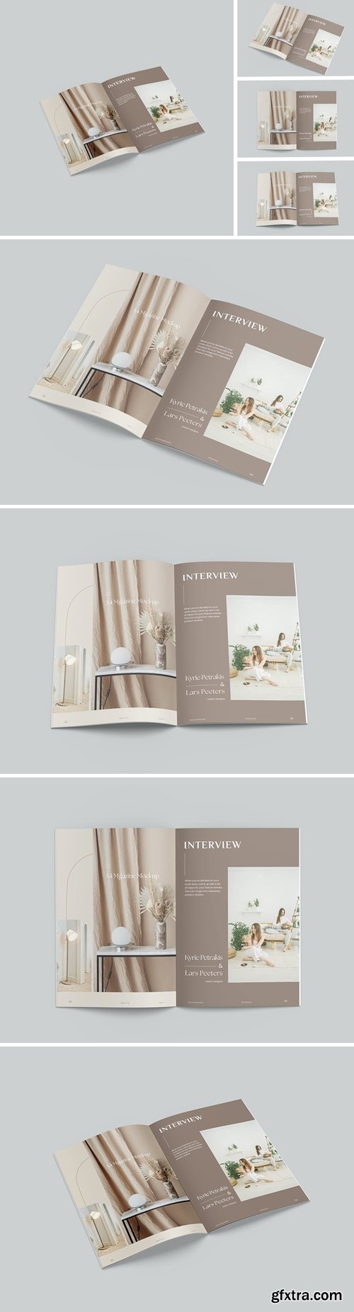 Realistic magazine mockup 7C24SRD