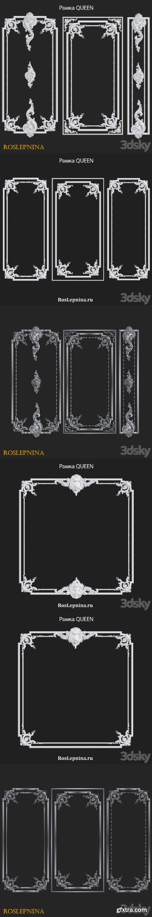 Set of frames QUEEN by RosLepnina