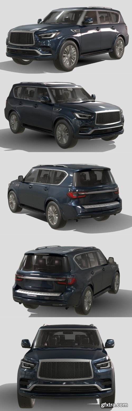 Infiniti QX80 2022 3D Model