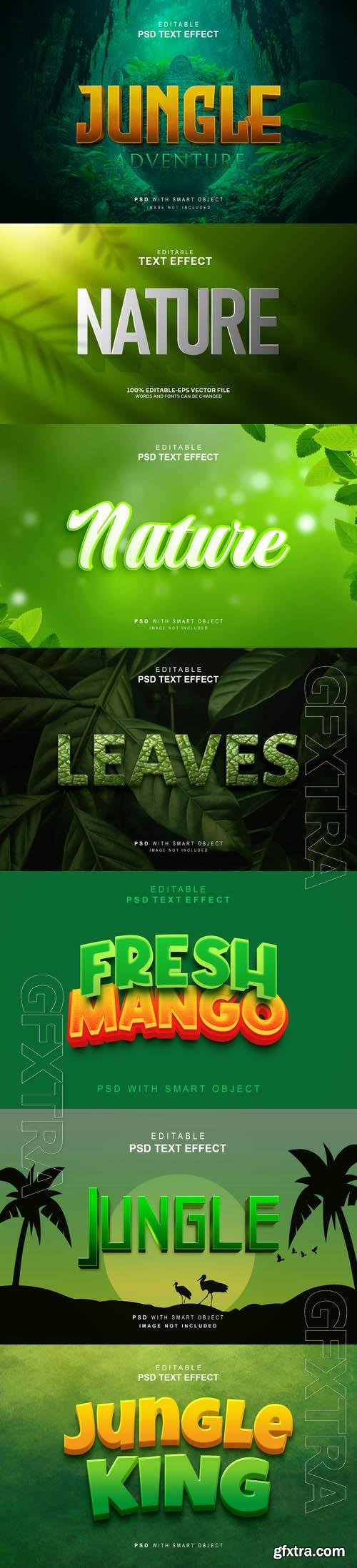 Psd style text effect editable set vol 418