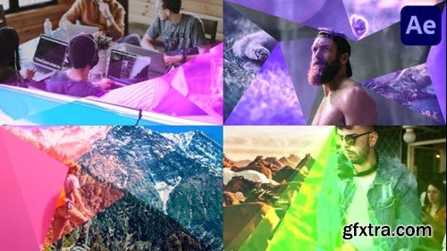 Videohive Glowing Triangular Transitions for After Effects 44678228