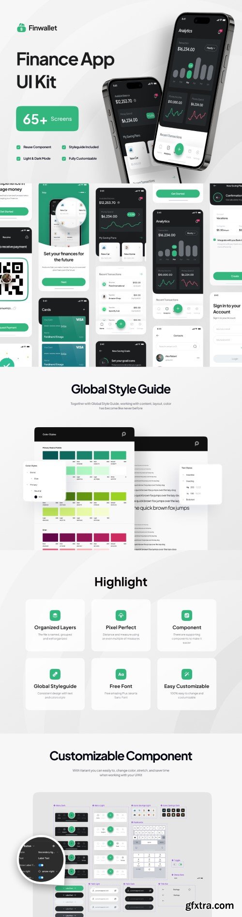 Finwallet - Finance Mobile App UI Kit