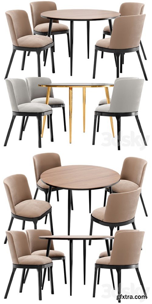 Selection dining chair and Luxore table