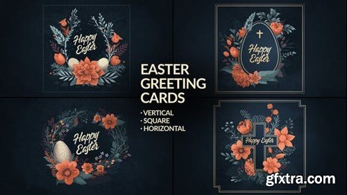 Videohive Hand Drawn Easter Greeting Cards 44685441